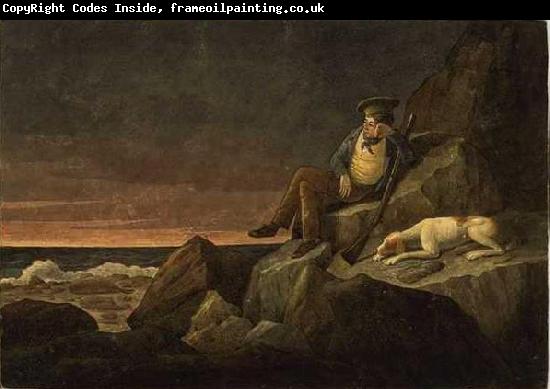 Augustus Earle Solitude, watching the horizon at sun set, in the hopes of seeing a vessel, Tristan de Acunha